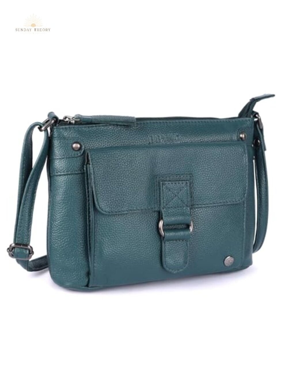 Genuine Leather Crossbody Satchel Handbag Adjustable Strap
